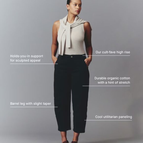 Everlane Utility Barrel Pant - Black - Picture 2 of 6